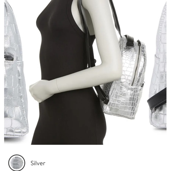 Silver Mini Backpack - Picture 2 of 9